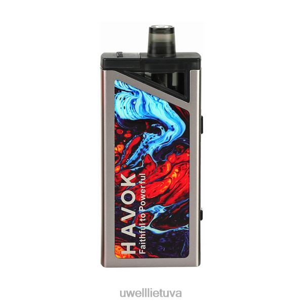 UWELL E Cigarette - UWELL HAVOK V1 komplektas 65w VF6ZZ189 sidabras
