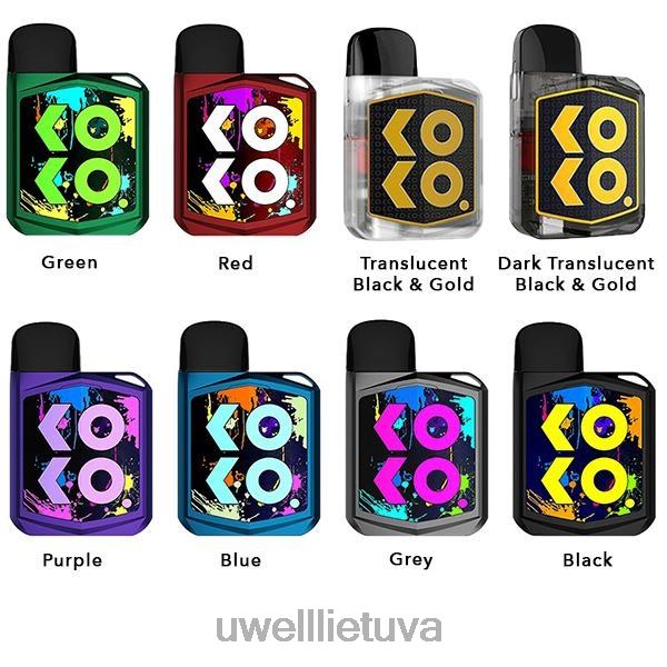 UWELL Best Vape - UWELL CALIBURN KOKO PRIME pod komplektas 15w VF6ZZ180 pilka