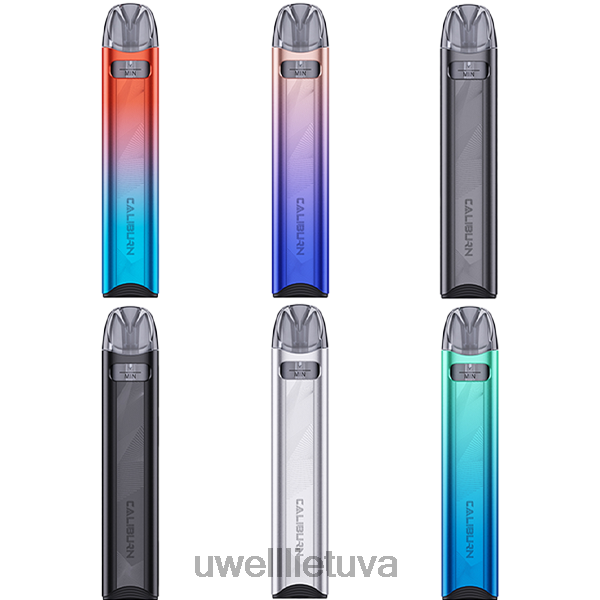 UWELL Disposable Vape - UWELL CALIBURN A3S rinkinys (pod sistema) VF6ZZ26 rainelė violetinė