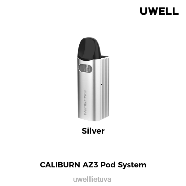 UWELL E Cigarette - UWELL CALIBURN AZ3 rinkinys (pod sistema) VF6ZZ149 sidabras