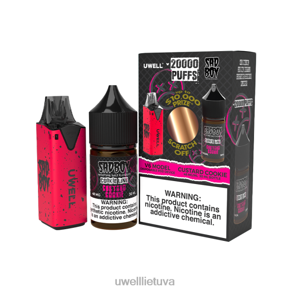 UWELL Disposable Vape - UWELL V6 vienkartinis prietaisas + tėčio garai 30ml sulčių - colab ryšulėlis VF6ZZ216 clr: geltona/flv: uogų mišinio limonadas 50mg