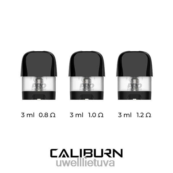 UWELL Disposable Vape - UWELL CALIBURN X pakaitiniai ankštys | 2 pak VF6ZZ46 0,8 omo