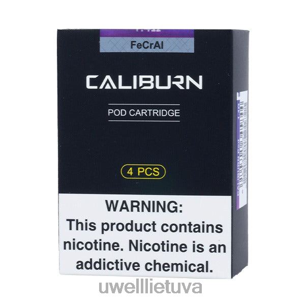 UWELL Online Shop - UWELL CALIBURN pakaitinė pod kasetė VF6ZZ35 4 pakuotės