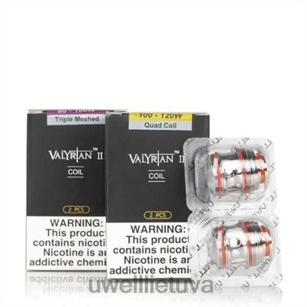 UWELL E Cigarette - UWELL VALYRIAN 2 keičiamos ritės (2 pak.) VF6ZZ29 un2 dvigubas tinklelis 0,14 omo