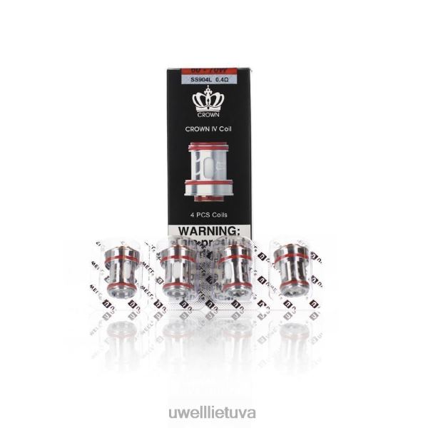 UWELL Vape Flavours - UWELL CROWN 4 keičiamos ritės (4 pakuotės) VF6ZZ184 un2 dvigubas tinklelis 0,23 omo