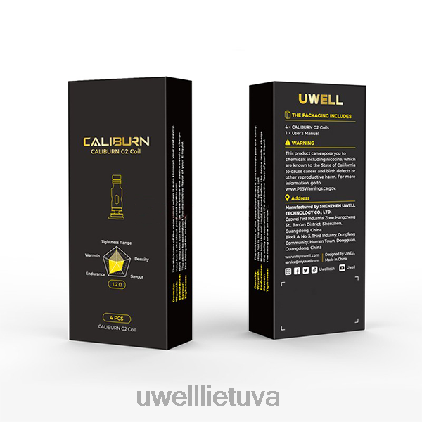 UWELL Vilnius - UWELL CALIBURN G2 ritės | 4 pakuotės VF6ZZ2 un2 tinklelio h 1,2ohm