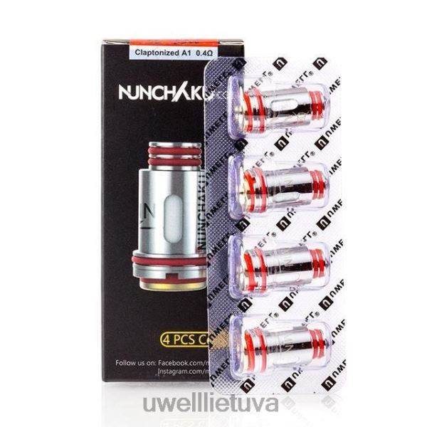 UWELL Vilnius - UWELL NUNCHAKU ritės (4 pakuotės) VF6ZZ262 0,4 omo
