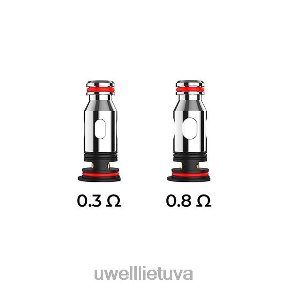 UWELL Vilnius - UWELL PA keitimo ritės VF6ZZ82 0,3 omo (4 pakuotės)