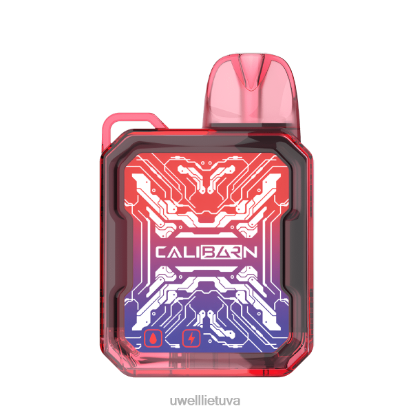 UWELL E Cigarette - UWELL CALIBURN baras b6000 vienkartinis vape VF6ZZ279 spanguolių uogienė